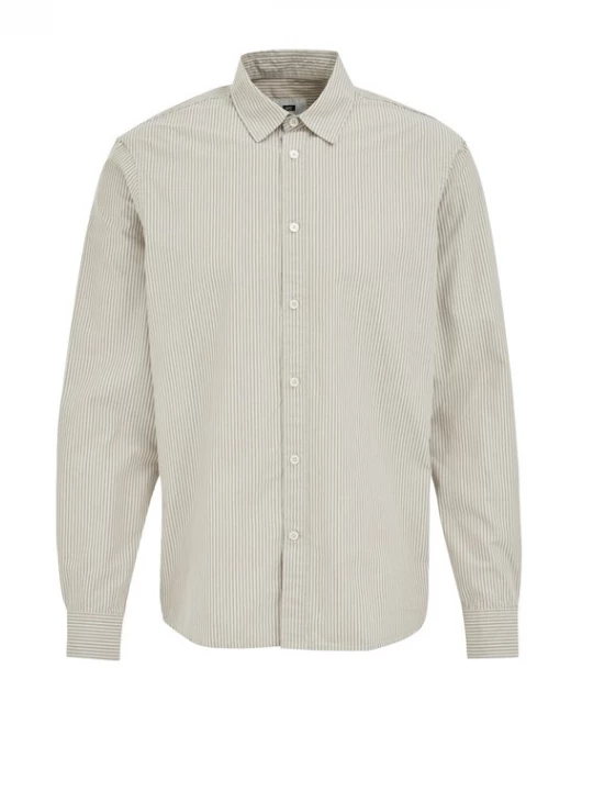 Foto van product WE Fashion Overhemd bruin / greige / wit