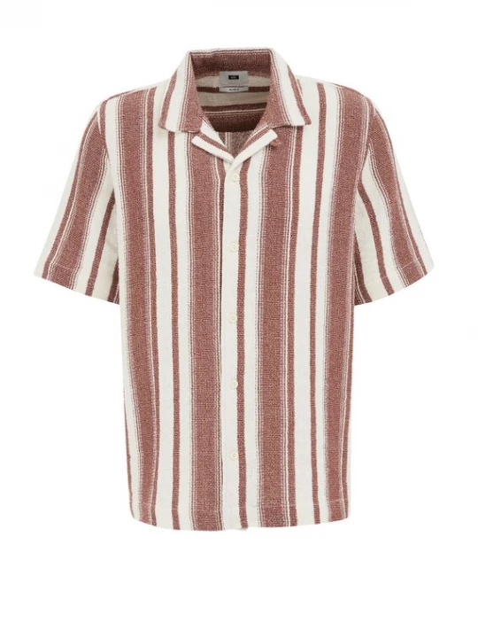 Foto van product WE Fashion Overhemd bruin / wit