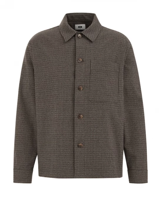 Foto van product WE Fashion Overhemd bruin / zwart