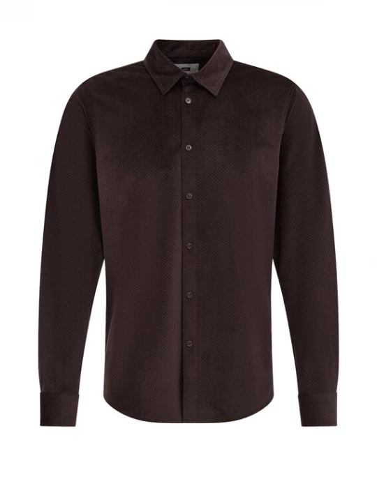Foto van product WE Fashion Overhemd donkerbruin