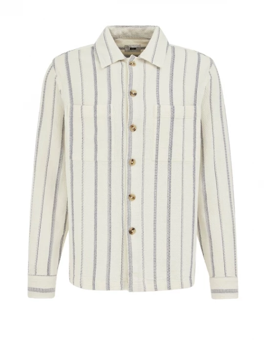 Foto van product WE Fashion Overhemd duifblauw / offwhite