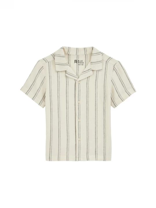 Foto van product WE Fashion Overhemd ecru / zwart
