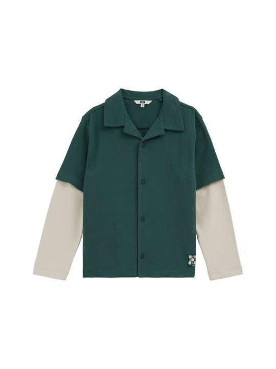 Foto van product WE Fashion Overhemd groen / wit