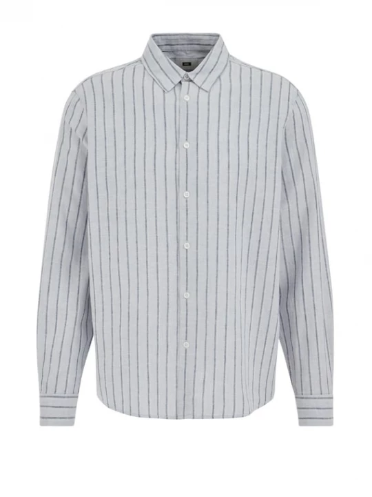 Foto van product WE Fashion Overhemd lichtblauw / donkerblauw