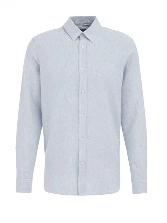 Foto van product WE Fashion Overhemd lichtblauw / wit