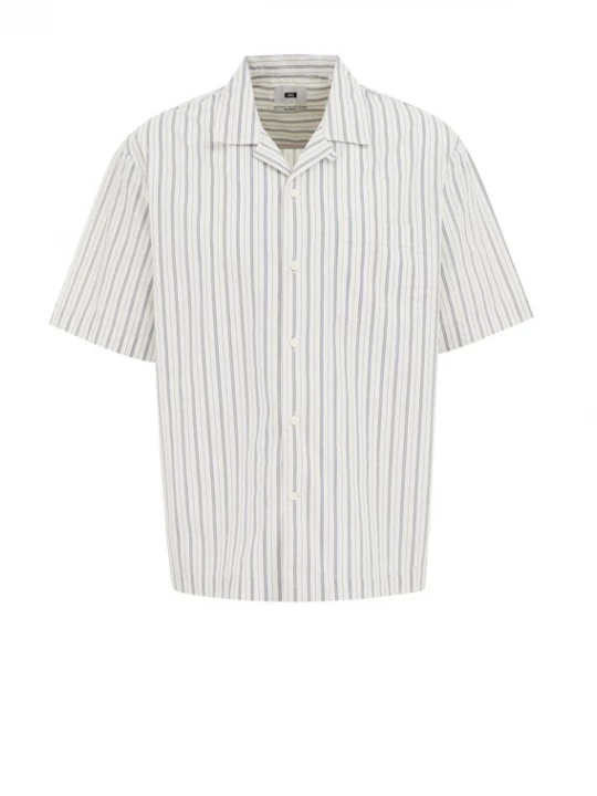Foto van product WE Fashion Overhemd marine / zwart / wit