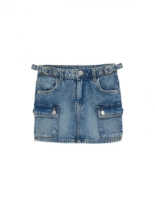 Foto van product WE Fashion Rok blauw denim