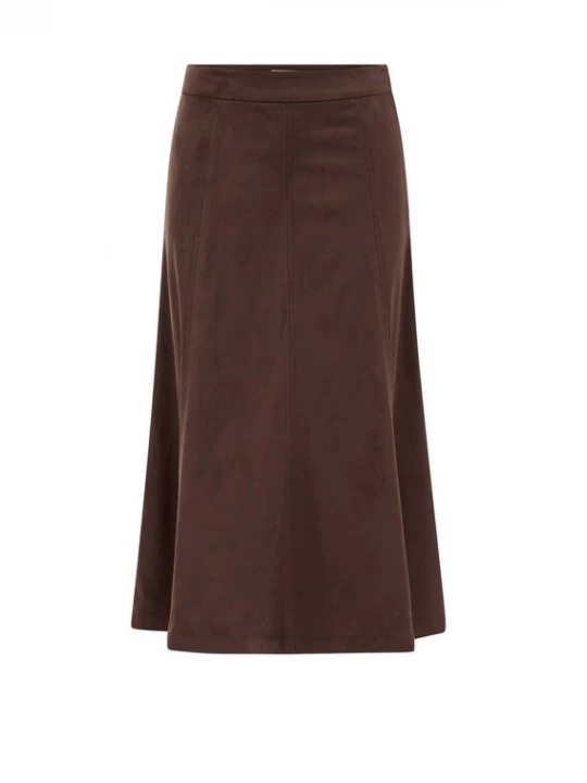 Foto van product WE Fashion Rok chocoladebruin
