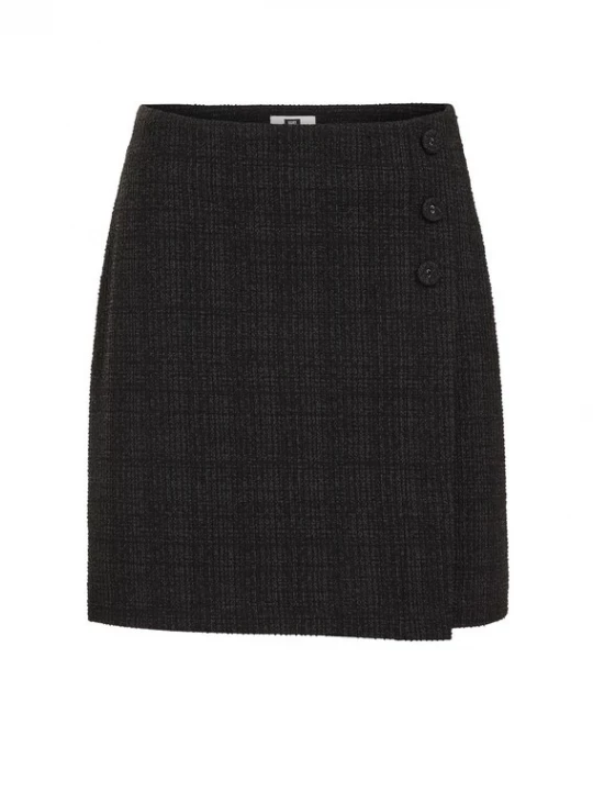Foto van product WE Fashion Rok grijs / zwart