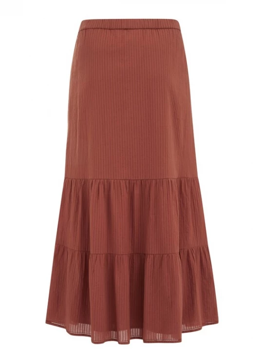 Foto van product WE Fashion Rok kastanjebruin