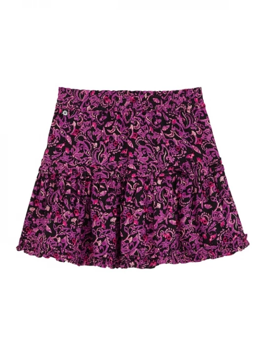 Foto van product WE Fashion Rok orchidee / framboos / rosé / zwart