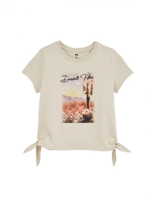 Foto van product WE Fashion Shirt beige / bruin / lichtgeel / zwart