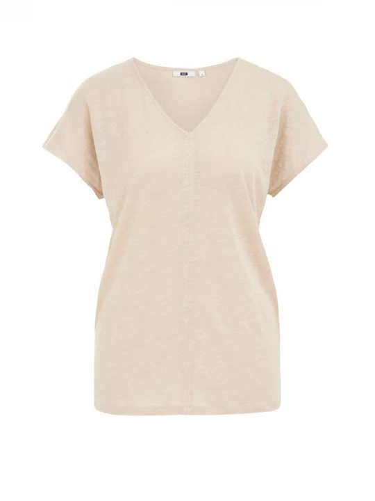 Foto van product WE Fashion Shirt beige gemêleerd