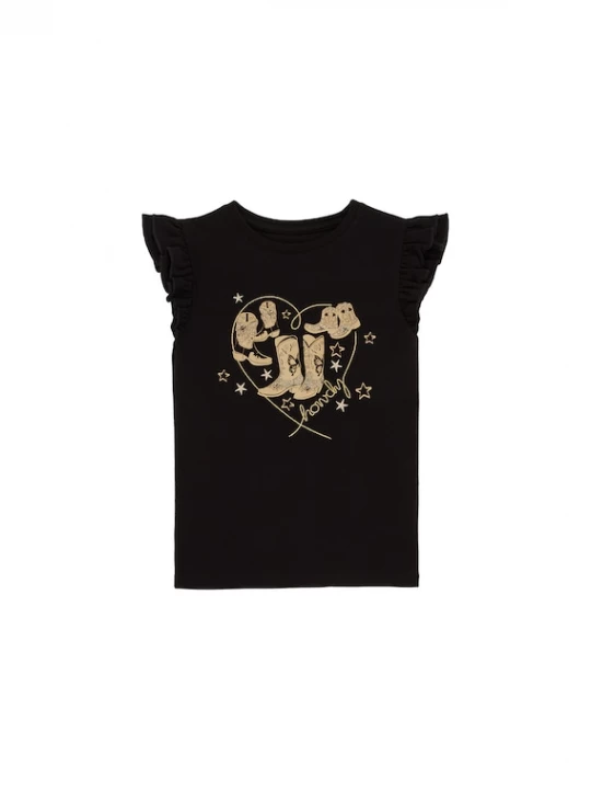 Foto van product WE Fashion Shirt beige / zwart