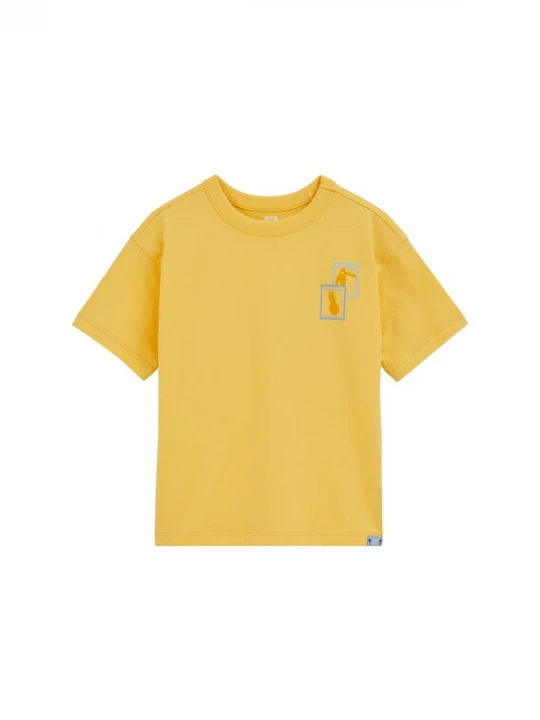 Foto van product WE Fashion Shirt blauw / geel / lichtoranje