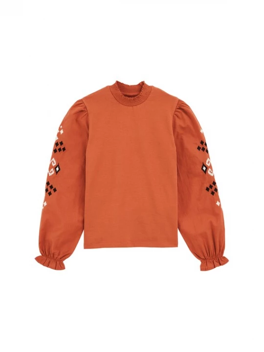 Foto van product WE Fashion Shirt brons / zwart / wit