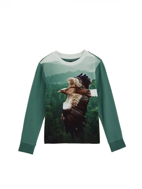 Foto van product WE Fashion Shirt bruin / mintgroen / spar / offwhite