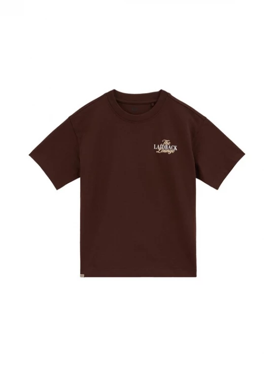 Foto van product WE Fashion Shirt crème / donkerbruin / wit