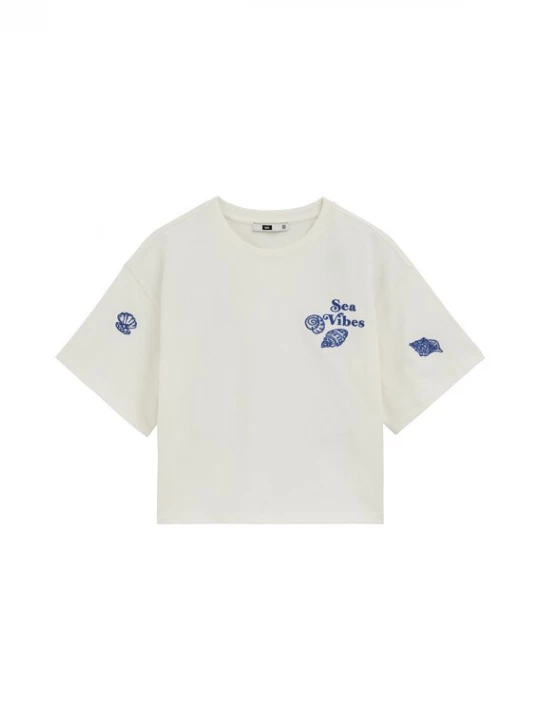 Foto van product WE Fashion Shirt donkerblauw / offwhite
