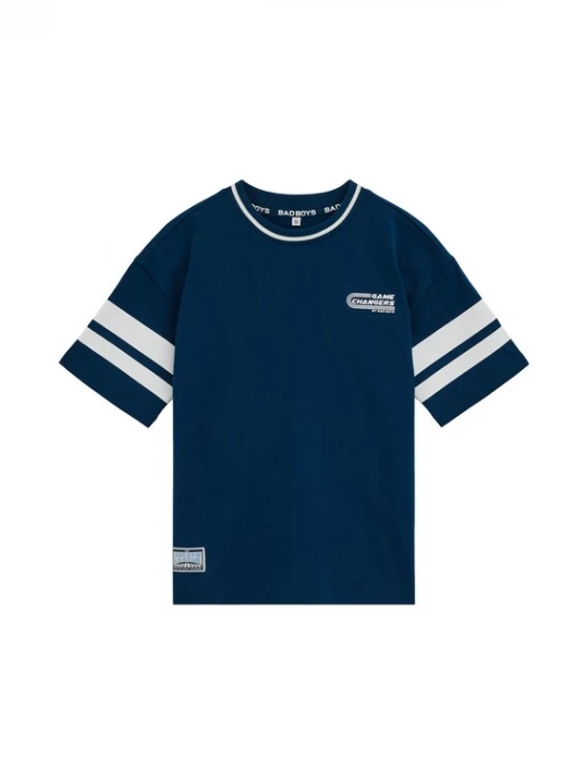 Foto van product WE Fashion Shirt donkerblauw / wit