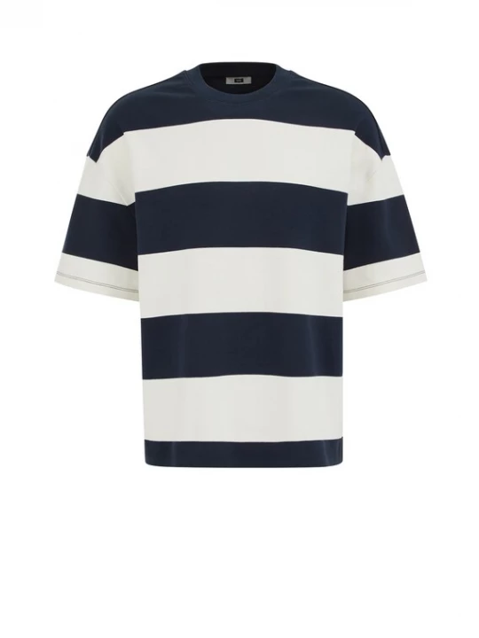 Foto van product WE Fashion Shirt donkerblauw / wit