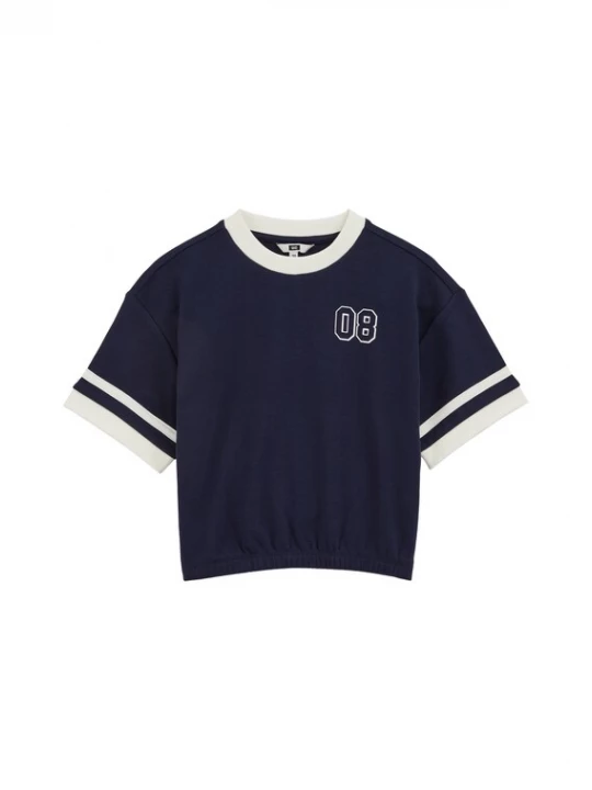 Foto van product WE Fashion Shirt donkerblauw / wit