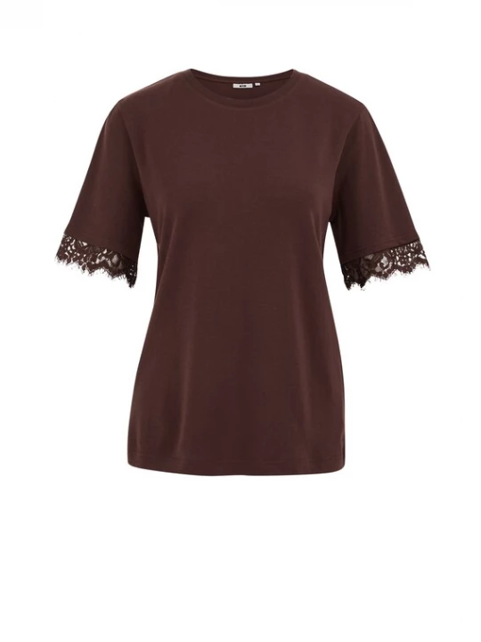 Foto van product WE Fashion Shirt donkerbruin
