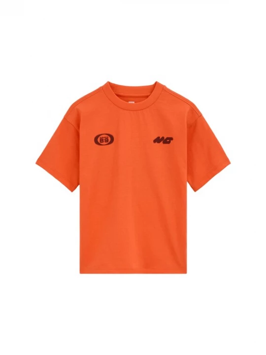Foto van product WE Fashion Shirt donkerbruin / koraal