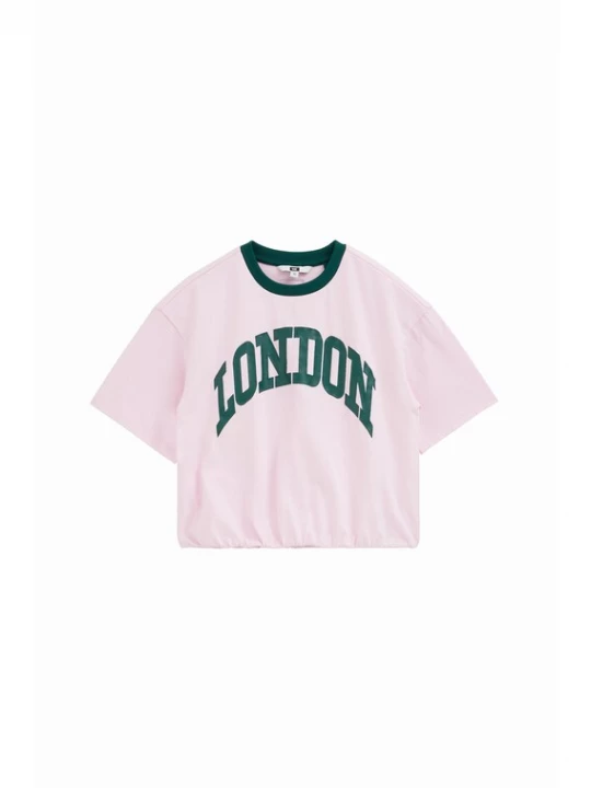 Foto van product WE Fashion Shirt donkergroen / rosa