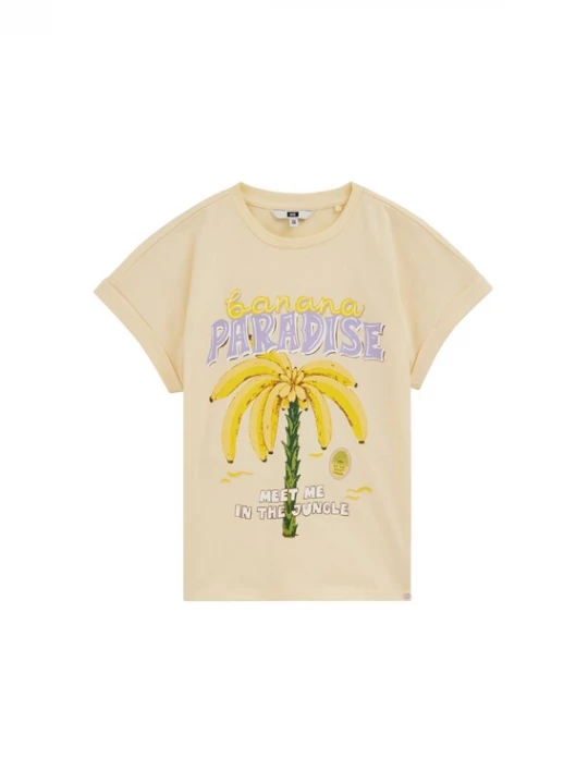 Foto van product WE Fashion Shirt geel / lichtgeel / groen / lichtlila