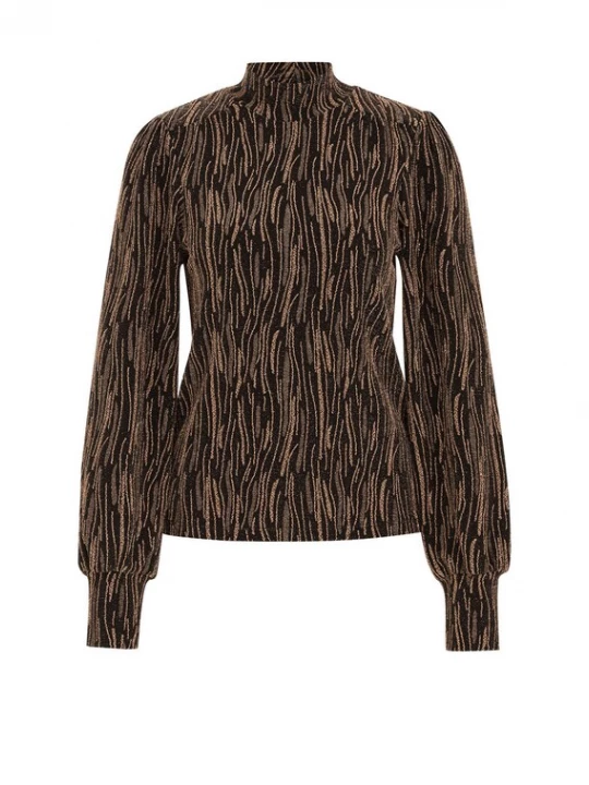 Foto van product WE Fashion Shirt goud / zwart