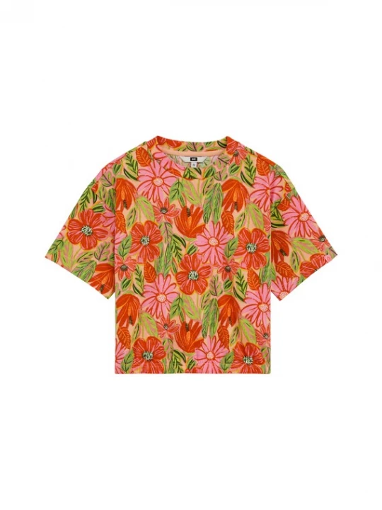 Foto van product WE Fashion Shirt groen / rosa / lichtroze / rood