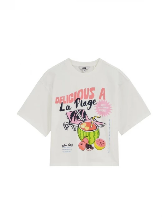 Foto van product WE Fashion Shirt groen / rosa / zwart / wit