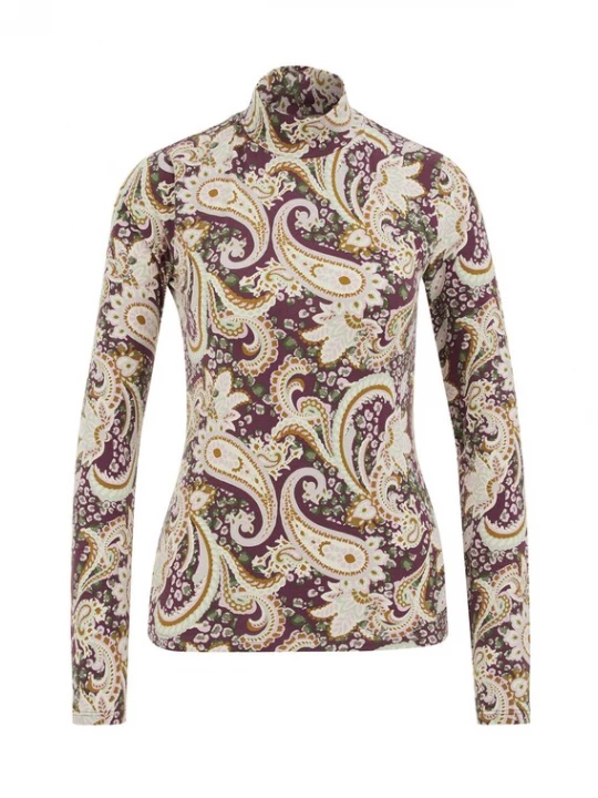 Foto van product WE Fashion Shirt karamel / olijfgroen / aubergine / pastelroze