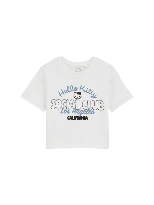 Foto van product WE Fashion Shirt lichtblauw / zwart / wit