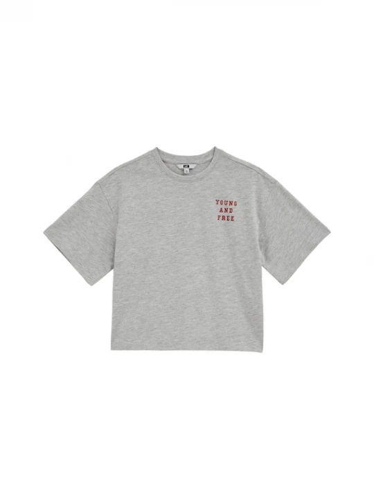 Foto van product WE Fashion Shirt lichtgrijs / donkerrood
