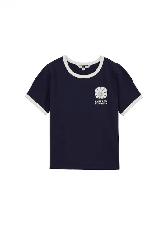 Foto van product WE Fashion Shirt marine / wit