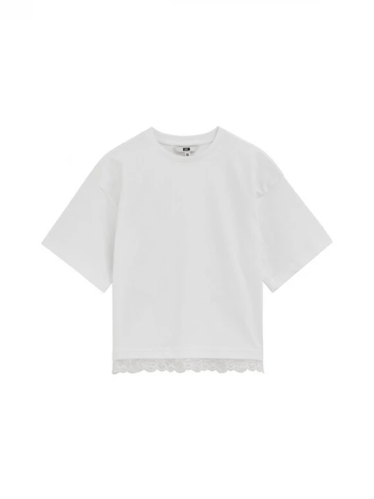 Foto van product WE Fashion Shirt 'Meisjes' wolwit