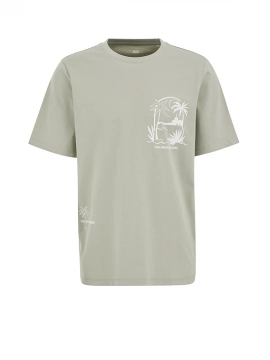 Foto van product WE Fashion Shirt pastelgroen / wit