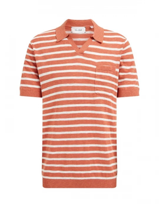 Foto van product WE Fashion Shirt perzik / wit