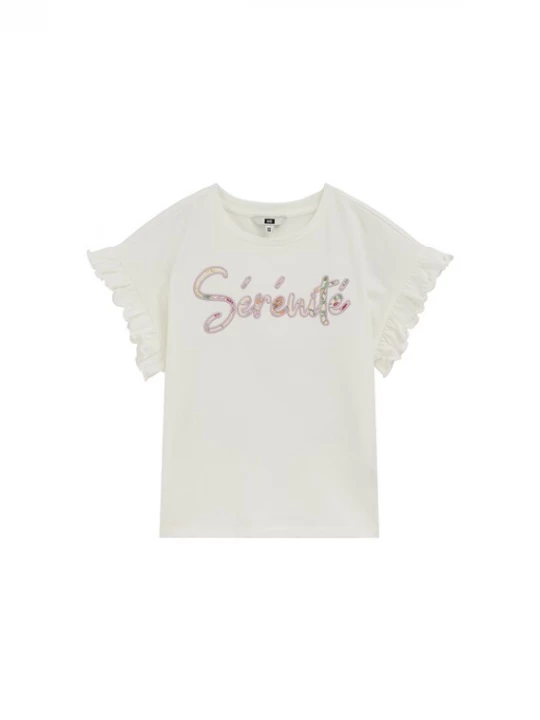 Foto van product WE Fashion Shirt 'Serenite' ivoor / geel / sering / offwhite