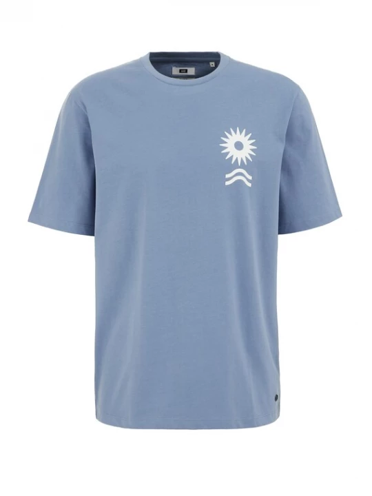 Foto van product WE Fashion Shirt smoky blue / wit
