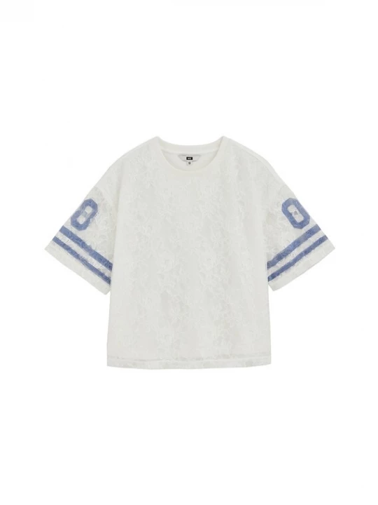 Foto van product WE Fashion Shirt smoky blue / wit