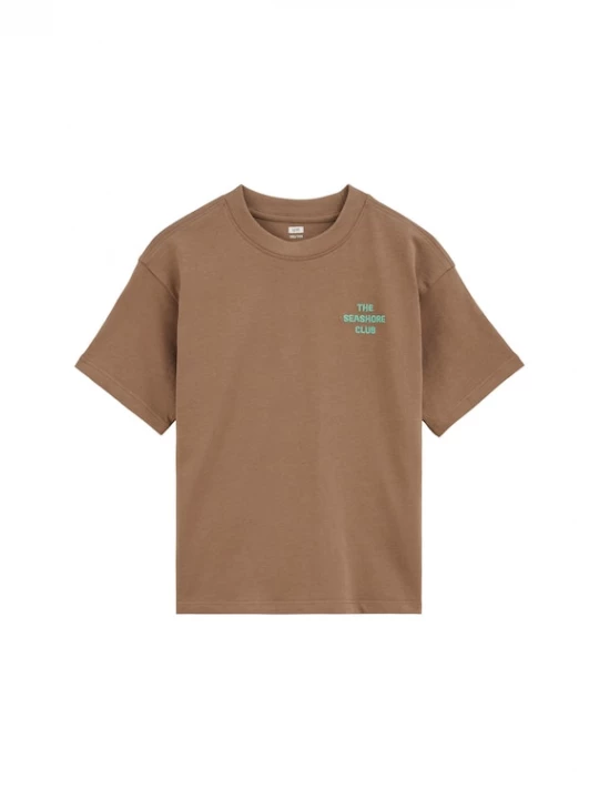 Foto van product WE Fashion Shirt turquoise / lichtbruin