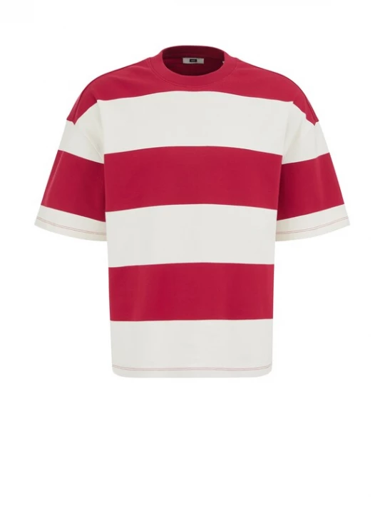 Foto van product WE Fashion Shirt vuurrood / wit