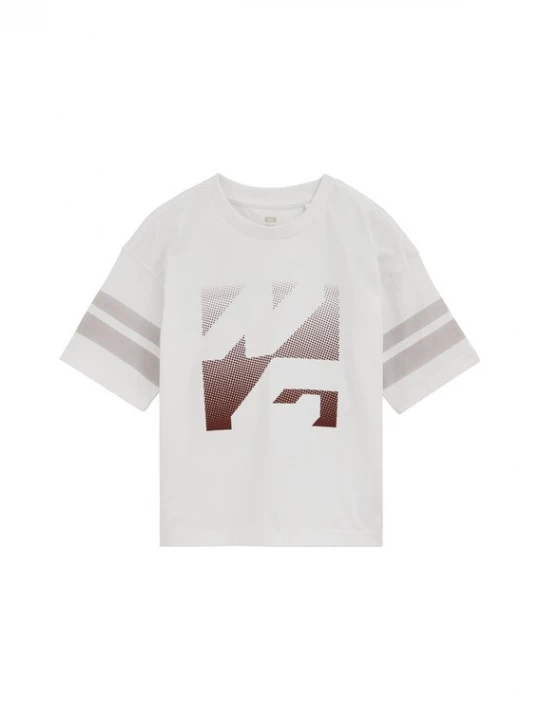 Foto van product WE Fashion Shirt wijnrood / wit