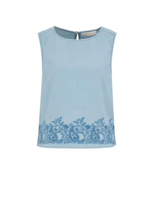 Foto van product WE Fashion Top azuur / lichtblauw