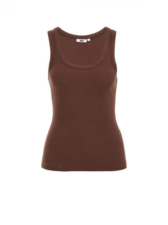 Foto van product WE Fashion Top chocoladebruin