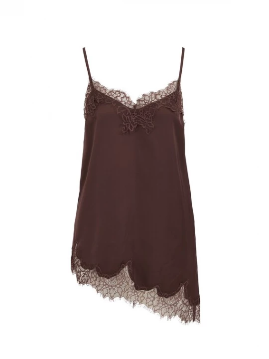 Foto van product WE Fashion Top donkerbruin