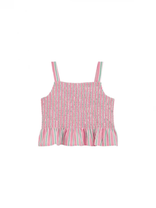 Foto van product WE Fashion Top groen / pink / wit